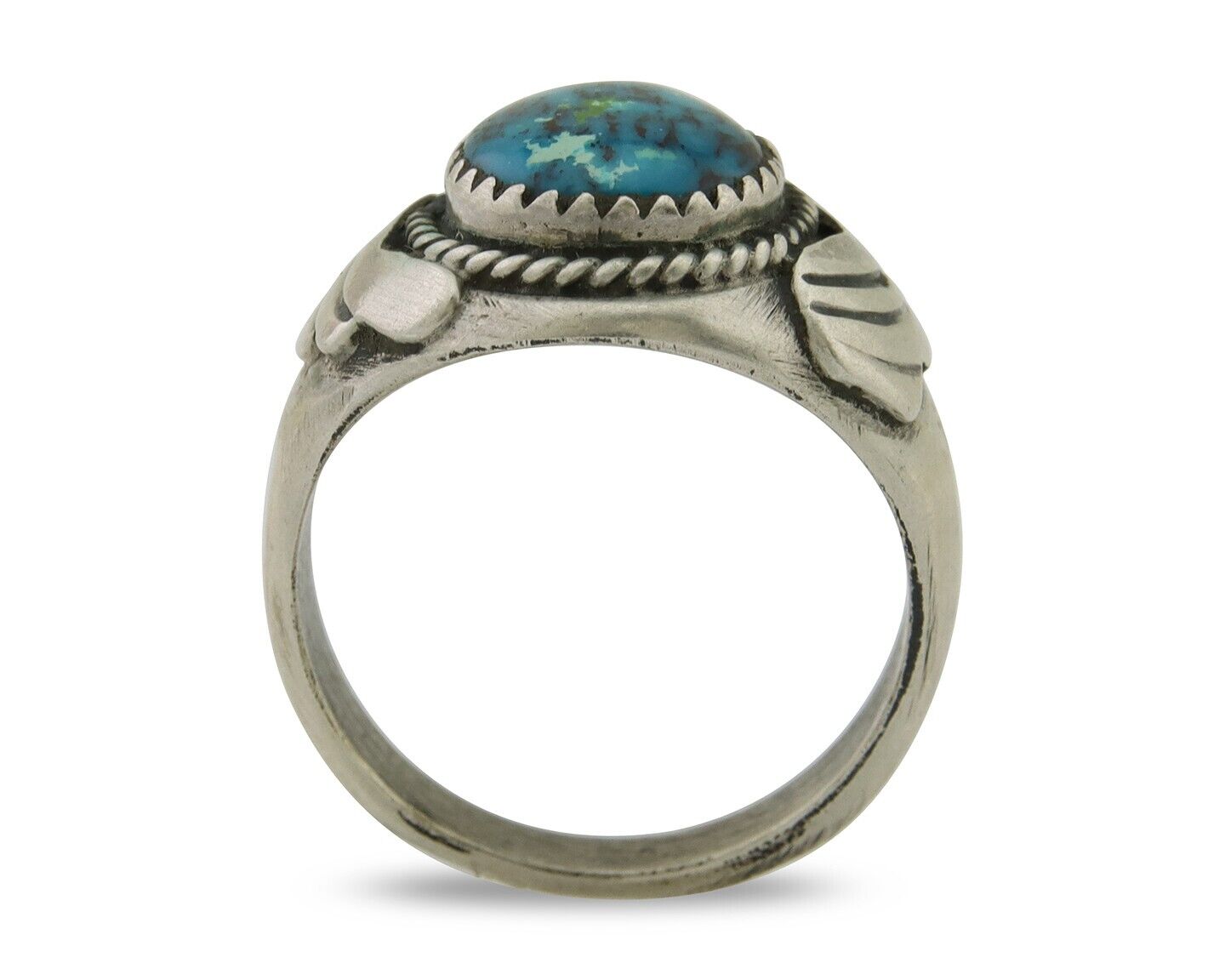 Navajo Ring 925 Silver Turquoise Turpen's Pawn Vault Artist Native C.80's