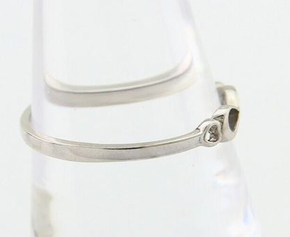 Infinity Heart Promise Ring 925 Solid Silver Size 8.0