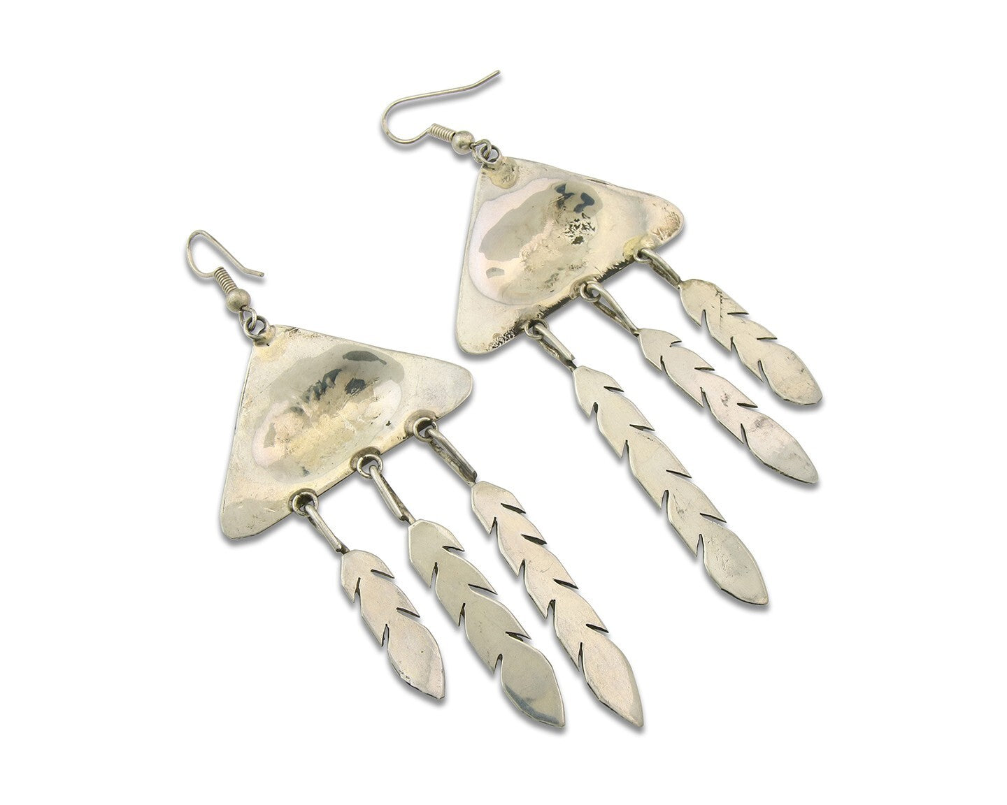 Navajo Dangle Earrings Sterling Silver Dangle Vintage Authentic Handmade
