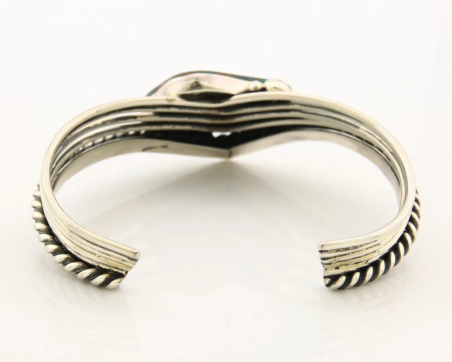 Navajo Cuff Bracelet Sterling Silver Natural Nevada Turquoise Native Vintage
