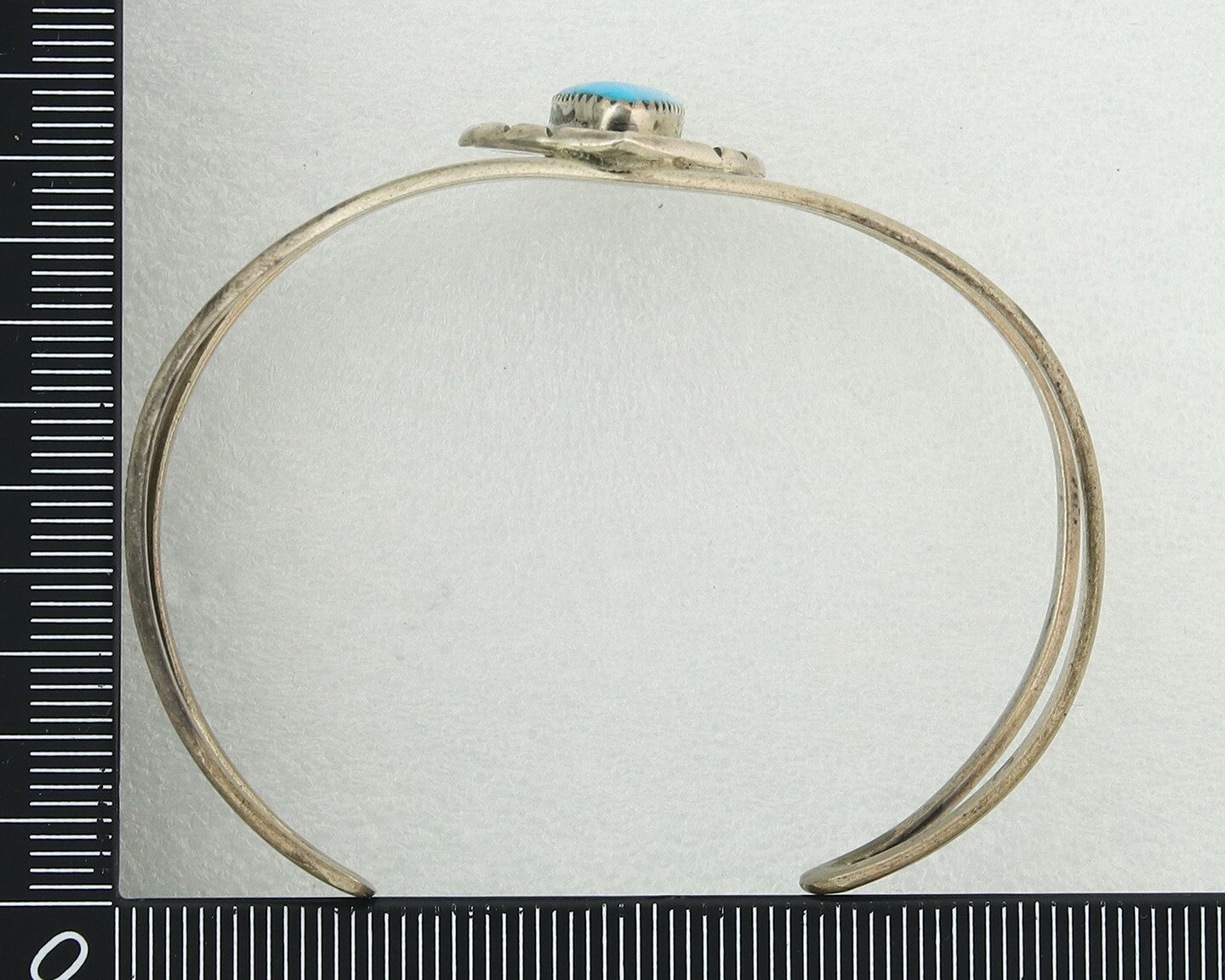 Vintage Navajo Bracelet 925 Silver Turquoise Handmade Authentic Signed HMSS W