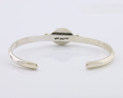 Navajo Bracelet 925 Silver Natural Turquoise Native American Artist C.80's