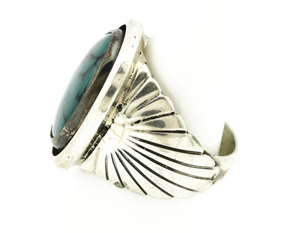 Navajo Ring .925 SOLID Silver China Mountain Turquoise Signed Doug Zachary C.80
