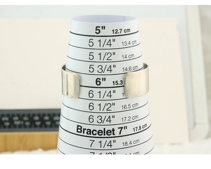 Navajo Bracelet Gold & 925 Silver Handmade 19 mm Wide Signed Thomas Singer C80s