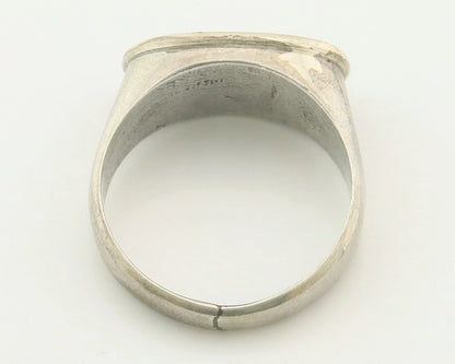 Men Navajo Ring Sterling Silver Natural Gemstone Size 12.5