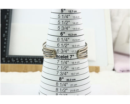 Vintage Navajo Bracelet 925 Silver Blue Turquoise Signed Kay Johnson