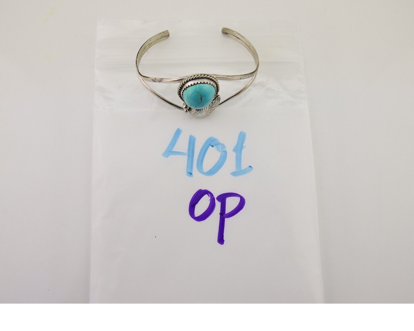 Navajo Hand Stamped Cuff Bracelet Turquoise 925 Silver Native American Artist