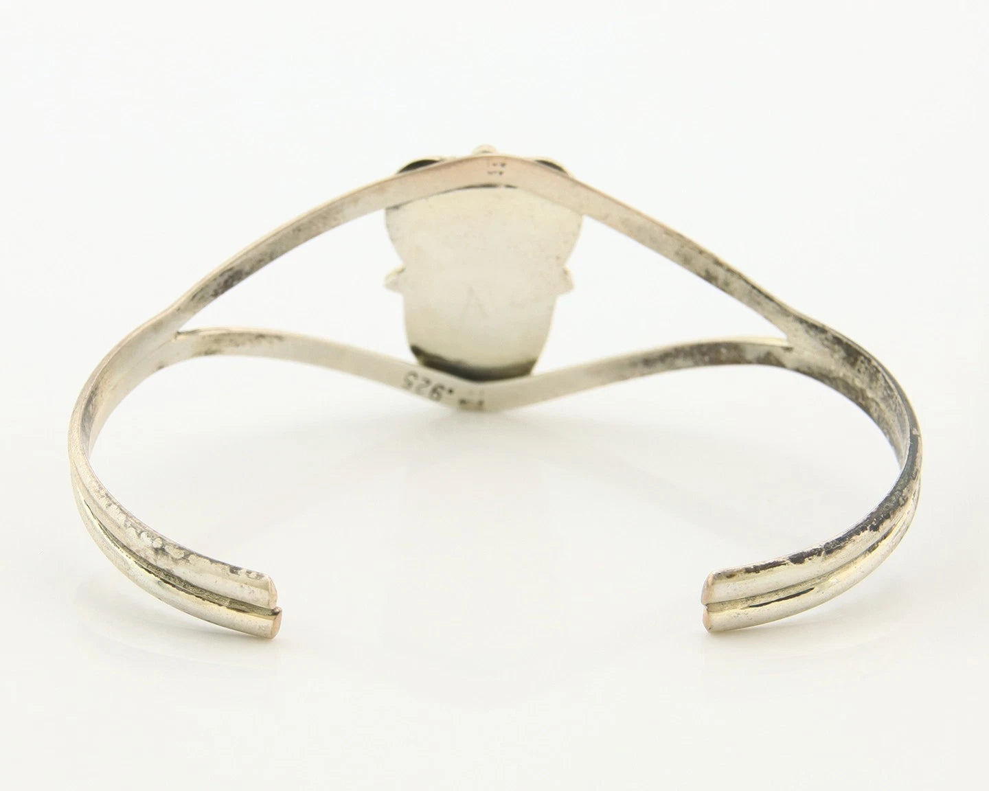 Navajo Cuff Bracelet Sterling Silver Authentic Pink Muscle Native Artist
