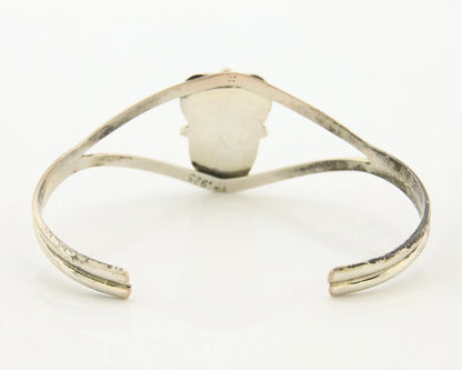 Navajo Cuff Bracelet Sterling Silver Authentic Pink Muscle Native Artist