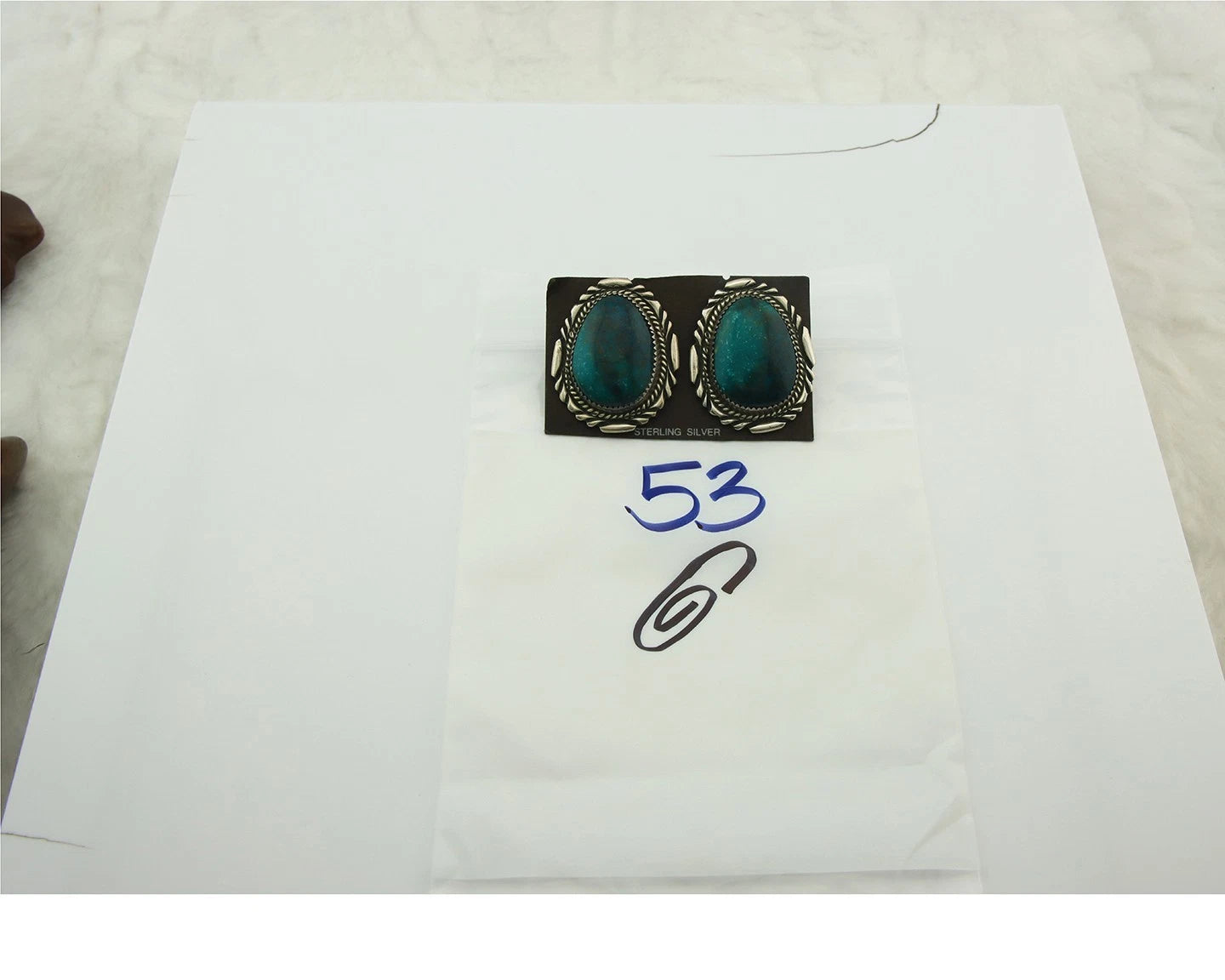 Navajo Dangle Earrings Sterling Silver Gem Grade Turquoise Vintage Handmade