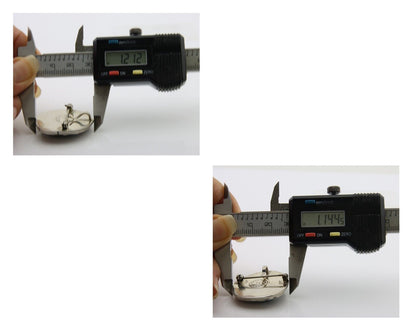 Navajo Pin 925 Silver Sea Foam Turquoise Artist Signed Hyson Craig C.80's