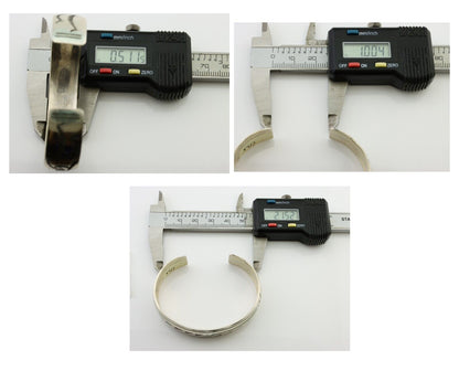 Navajo Inlay Bracelet 925 Silver Turquoise & Coral Signed Stanely Bain C.80's