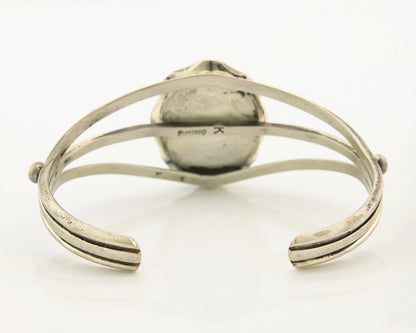 Navajo Cuff Bracelet Sterling Silver Authentic Pink Muscle Signed K