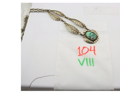 Navajo Necklace Sterling Silver Authentic Gemstone Vintage Signed C Montoya