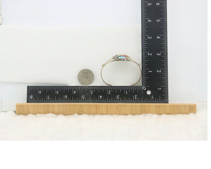 Navajo Cuff Bracelet Sterling Silver Natural Gemstone Vintage Native American