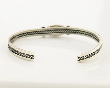 Navajo Cuff Bracelet Sterling Silver Authentic Pink Muscle Native Artist