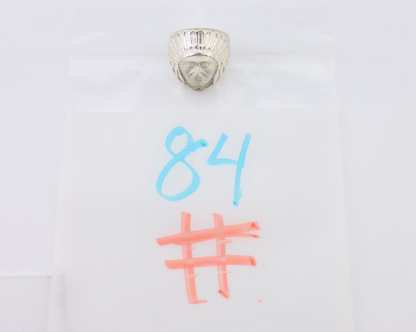 Indian Chief Ring 925 Sterling Silver SOLID CAST 925 STERLING SILVER Size 9.75