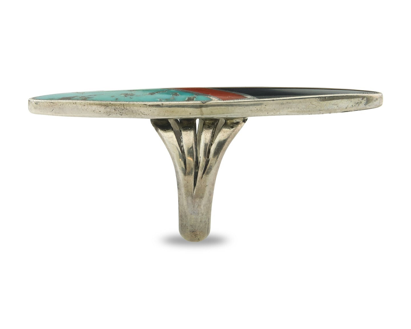 Vintage Navajo Ring 925 Sterling Silver Turquoise Handmade Size 4.75