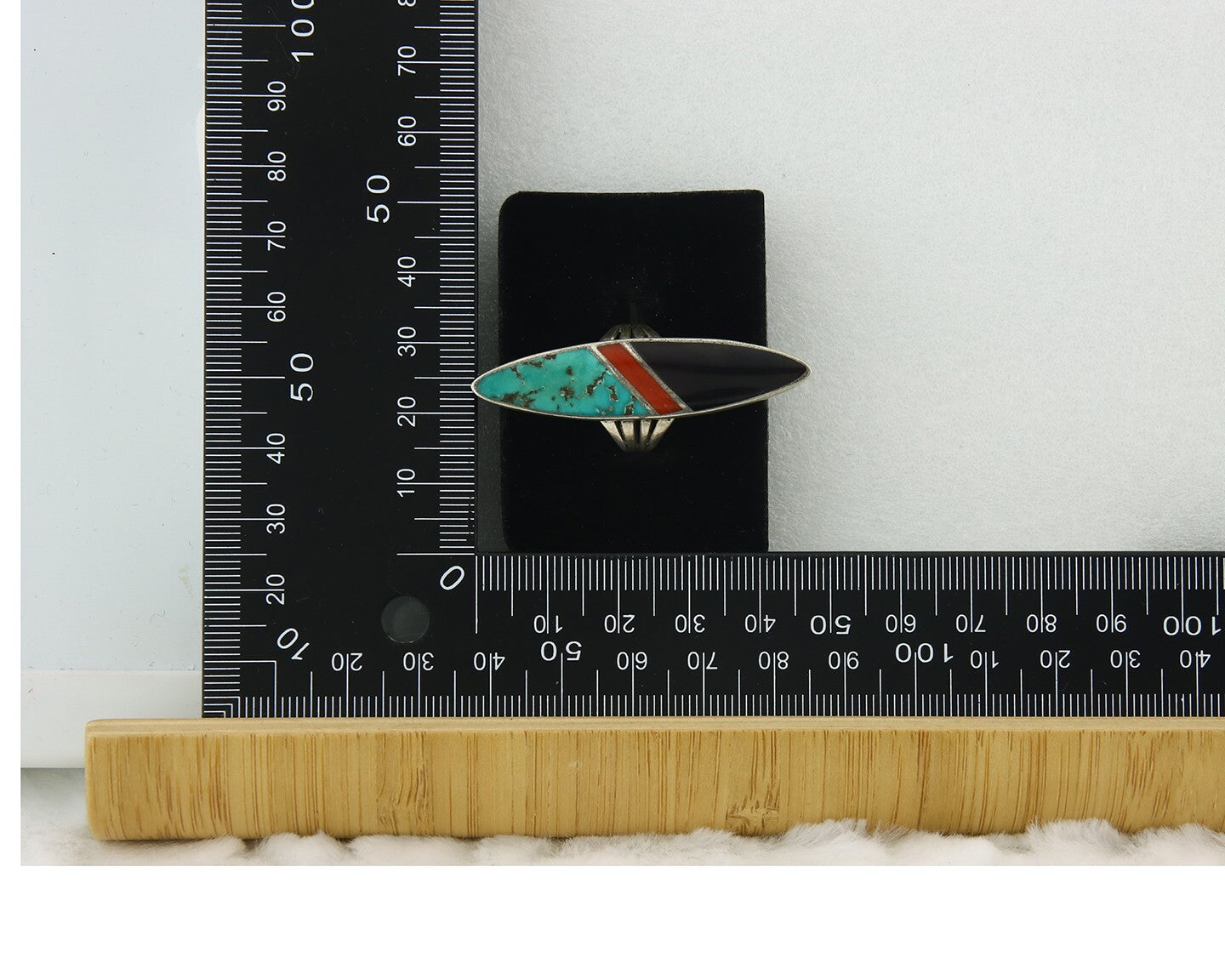 Vintage Navajo Ring 925 Sterling Silver Turquoise Handmade Size 4.75