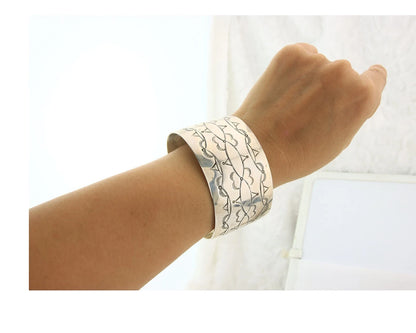 Navajo Cuff Bracelet Sterling Silver Handmade Vintage Signed Helen Long