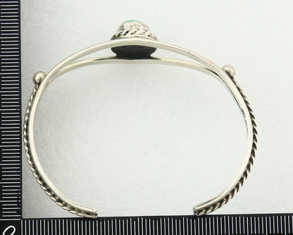 Vintage Navajo Bracelet 925 Silver Turquoise Traditional Handmade Signed Gecko