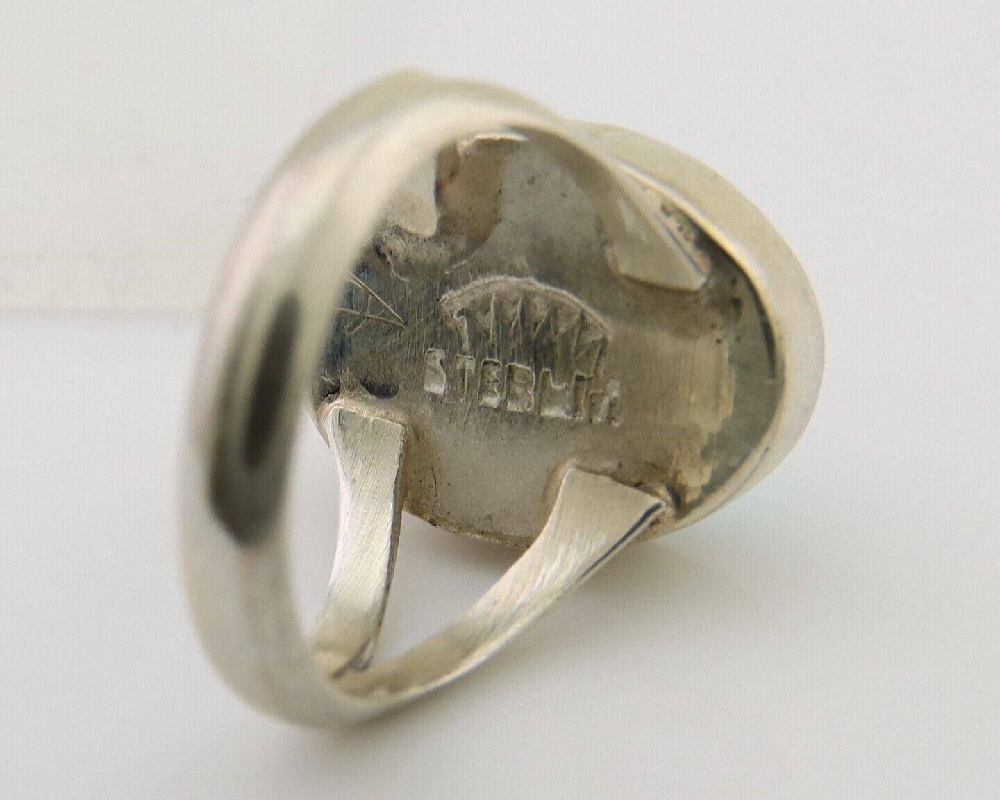 Navajo Ring 925 Sterling Silver Natural Gemstones Artist Signed Sunrise C.80's