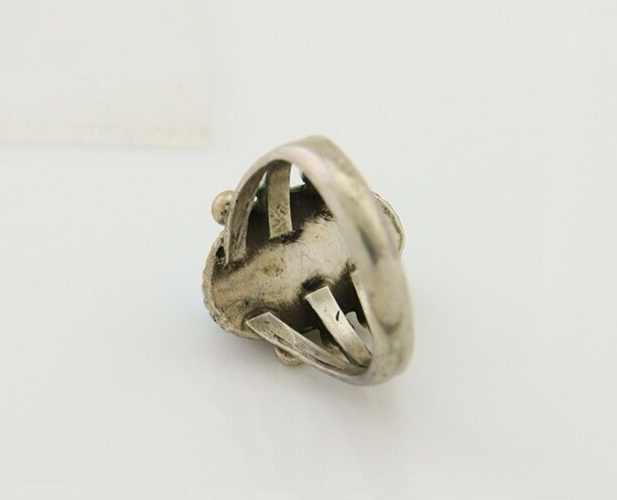 Navajo Handmade Ring 925 Silver Sleeping Beauty Artist C.80's