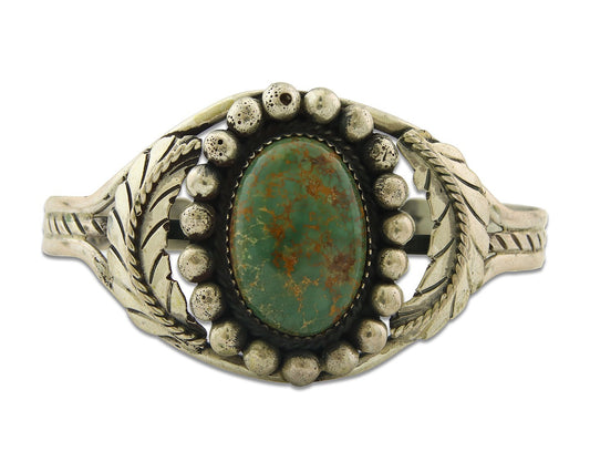 Vintage Navajo Bracelet 925 Silver Turquoise Traditional Handmade Authentic