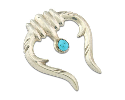 Navajo Sterling Silver Pendant Handmade Authentic Vintage C.80's