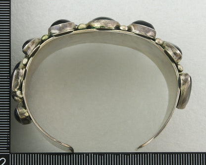 Vintage Navajo Bracelet 925 Silver Onyx Traditional Handmade Native American