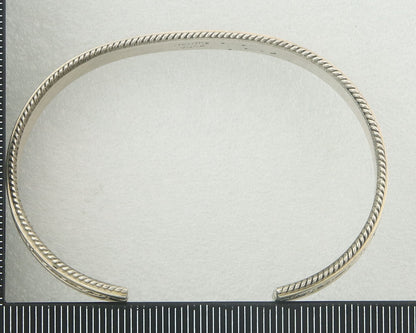 Vintage Navajo Bracelet 925 Silver Handmade Authentic Traditional Signed TAHE