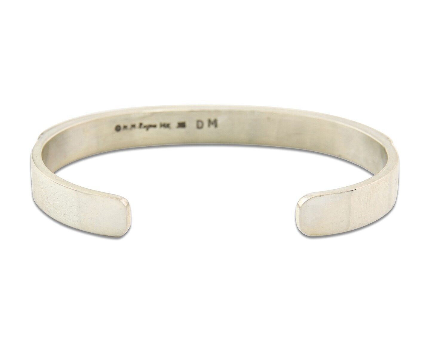 Navajo Bracelet 925 Silver & 14k Gold Signed MM Rogers C.80's