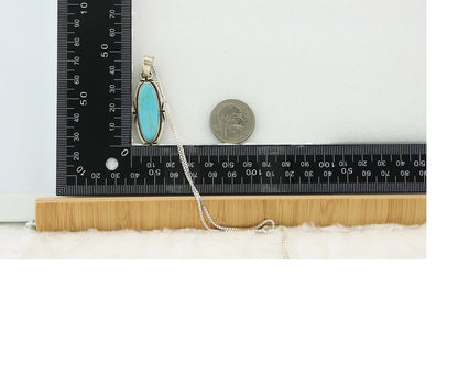 Navajo Necklace Sterling Silver Authentic Turquoise Vintage Native Artist