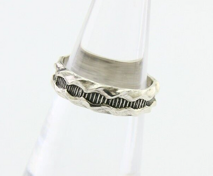 Navajo Handmade Ring 925 Silver Native American Size 4.5 C.80's