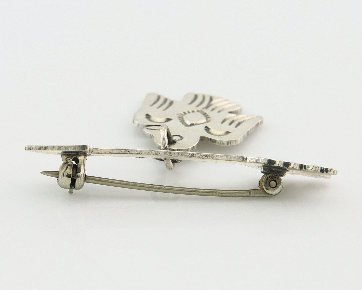 Navajo Pin Sterling Silver Thunderbird Arrow Artist Native American Artist