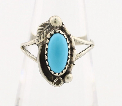 Navajo Ring 925 Silver Turquoise Artist Signed SkyStone Creations C.80's