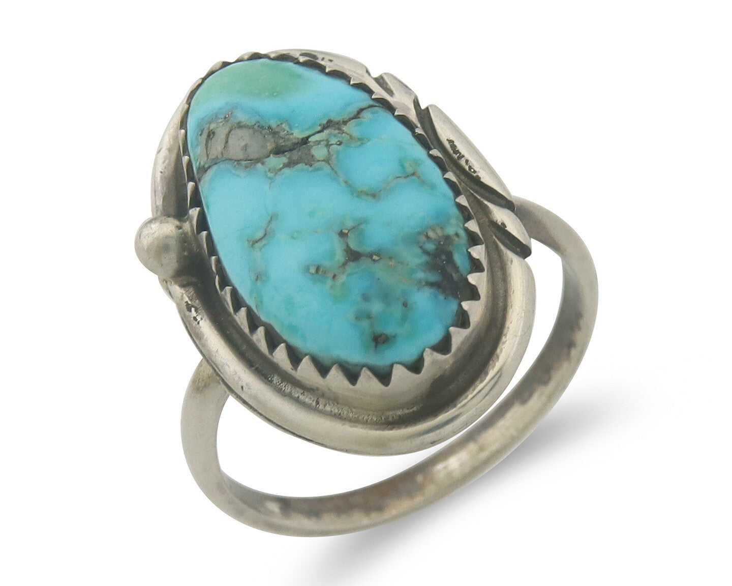 Vintage Navajo Ring 925 Sterling Authentic Raymond Yazzie Size 5.25