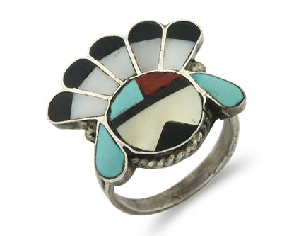 Vintage Zuni Ring 925 Sterling Silver Natural Gemstone Size ?