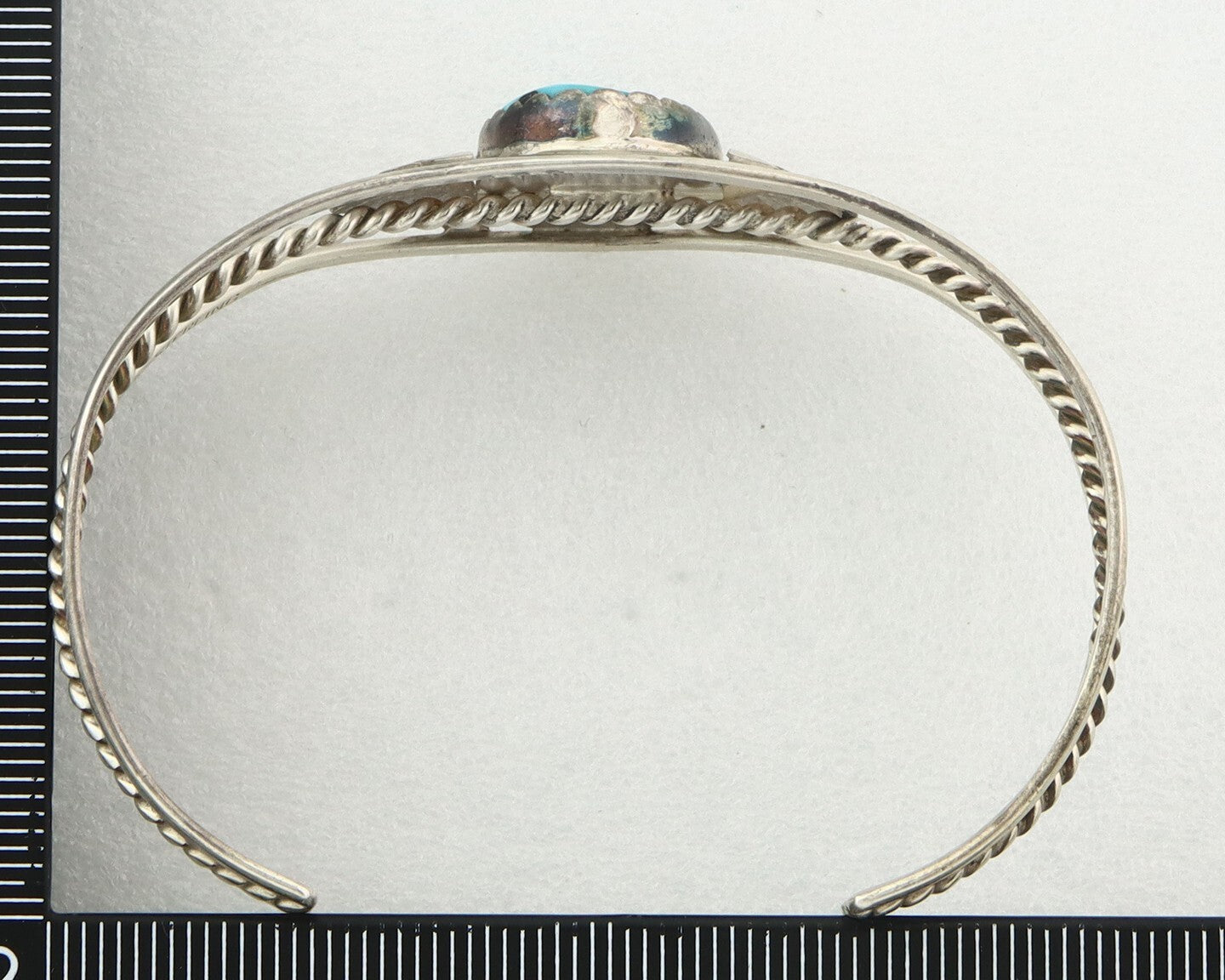 Vintage Navajo Bracelet 925 Silver Turquoise Handmade Signed L T Chee