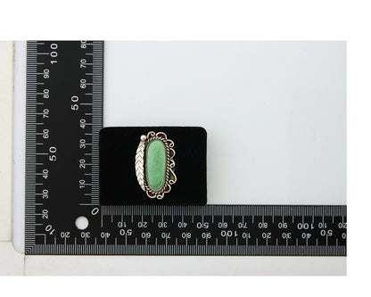 Navajo Ring .925 Sterling Blue Turquoise Artist Signed R Yazzie C.80's