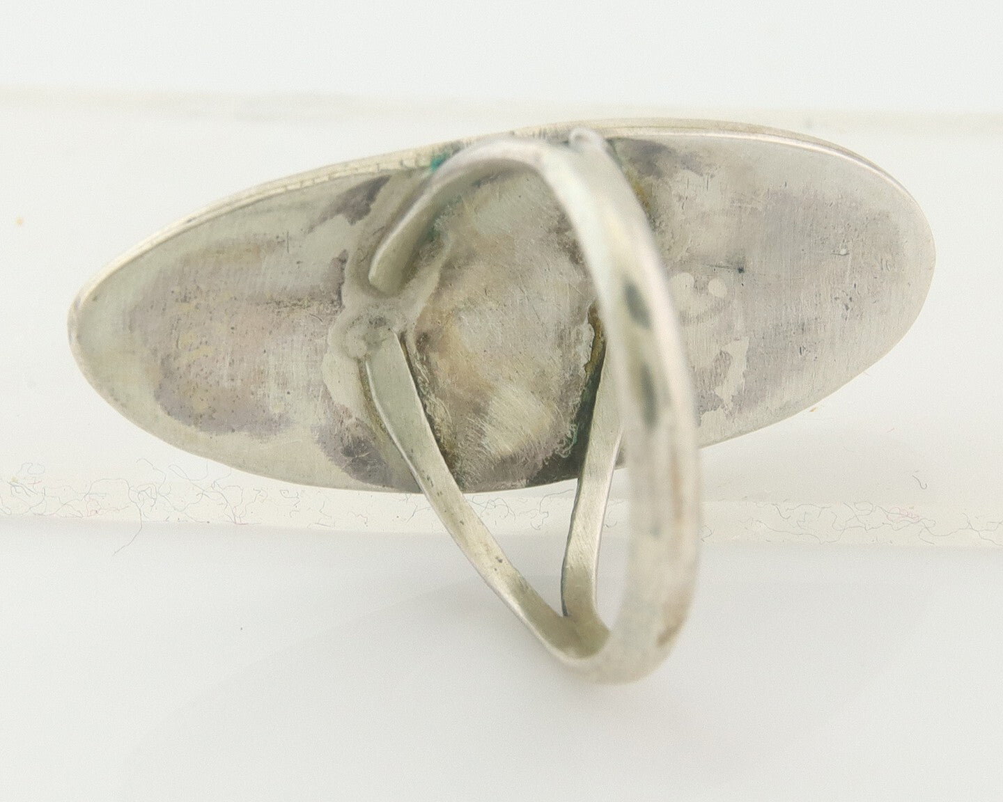 Vintage Navajo Ring 925 Sterling Turqouiuse Native American Artist Size 7.25