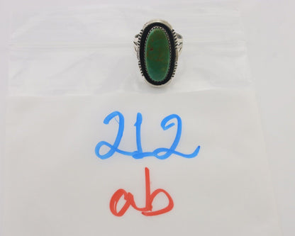 Navajo Ring 925 Silver Natural Turquoise Artist Signed William Denetdale C.80's