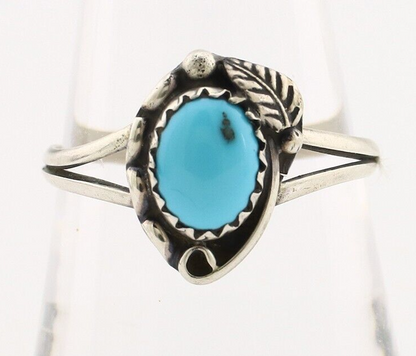 Navajo Ring 925 Silver Turquoise Artist Signed SkyStone Creations C.80's