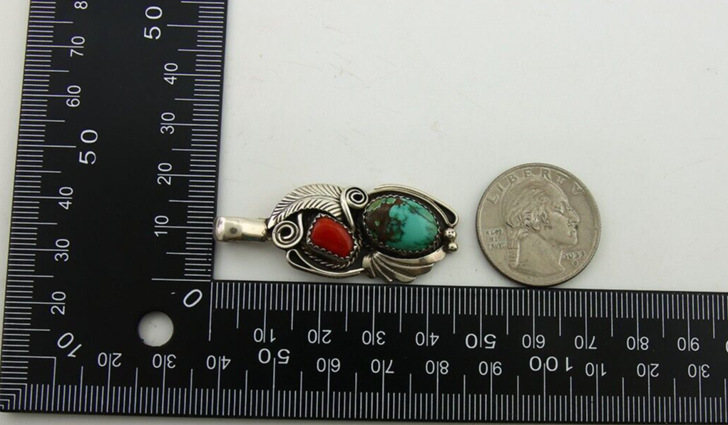 Navajo Necklace 925 Silver Spiderweb Turquoise Artist Signed Justin Morris C80s