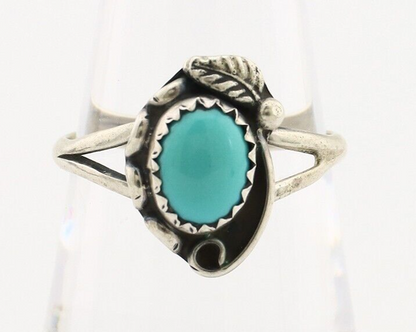 Navajo Ring 925 Silver Turquoise Artist Signed SkyStone Creations C.80's