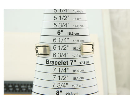 Navajo Bracelet 925 Silver Artist Signed Thomas Singer Cuff Made in the 1980's