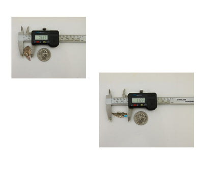 Navajo Earrings 925 Silver Natural Turquoise Artist Signed L-R Jake C.80's