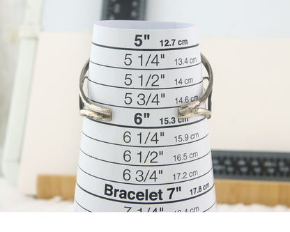 Navajo Bracelet 925 Silver Inlaid Coral & Turquoise Cuff Artist Signed CJ C.80's