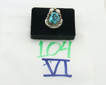 Vintage Navajo Ring 925 Sterling Natural Gemstone Native Artist Size 6.25