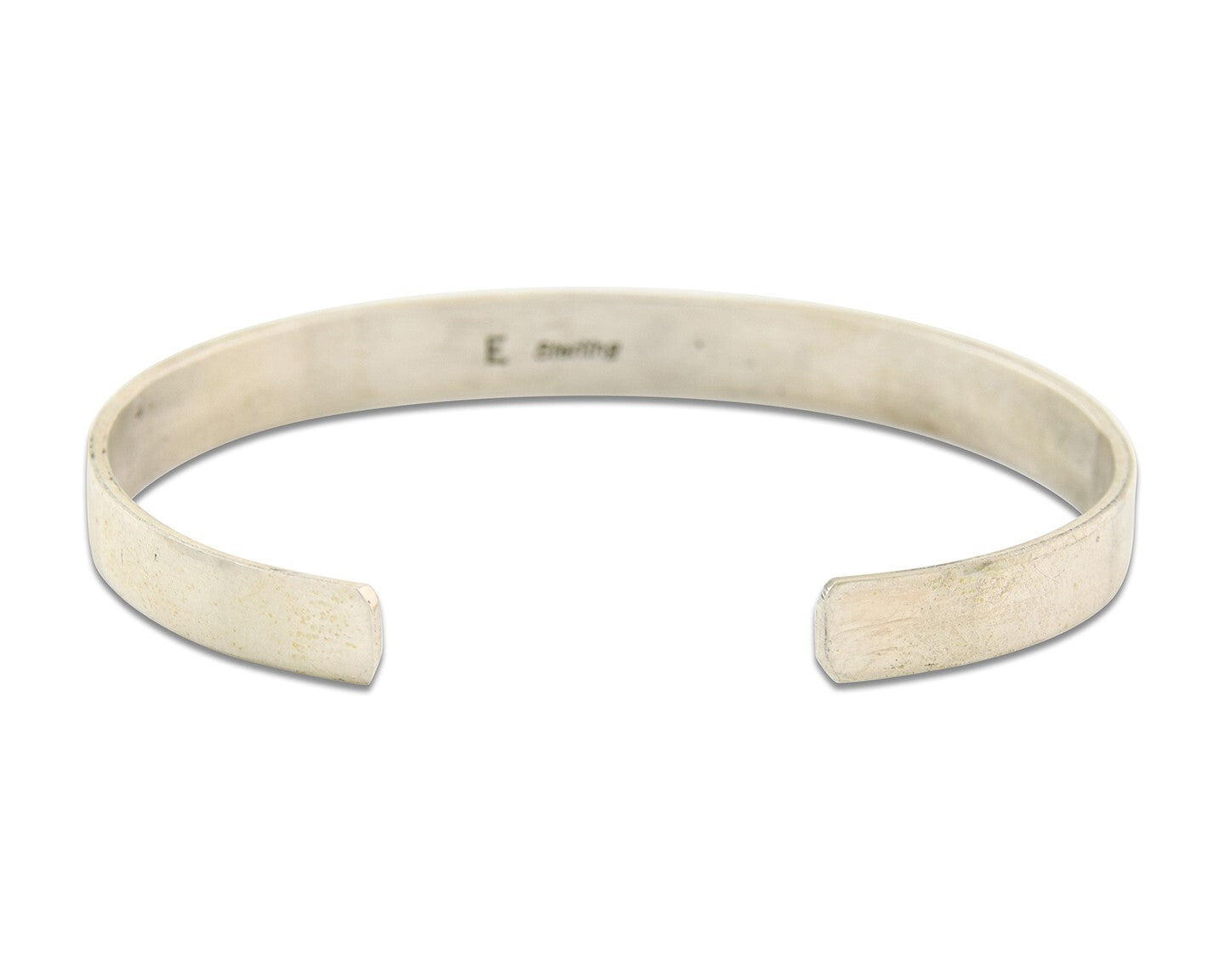 Navajo Bracelet 925 Silver & 12k Yellow Gold Plated Signed E C.80's